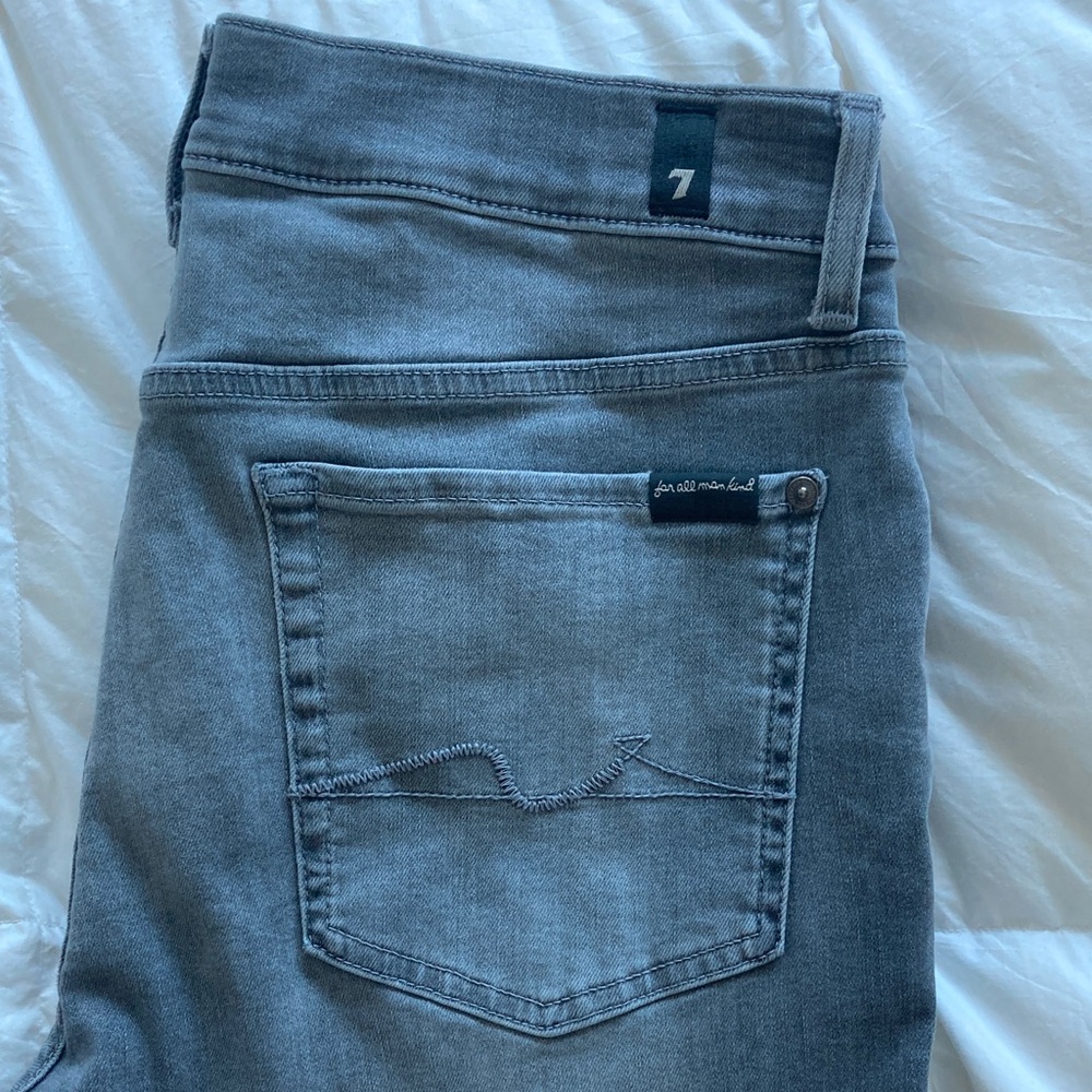 7 For All Mankind Men's Denim light gray